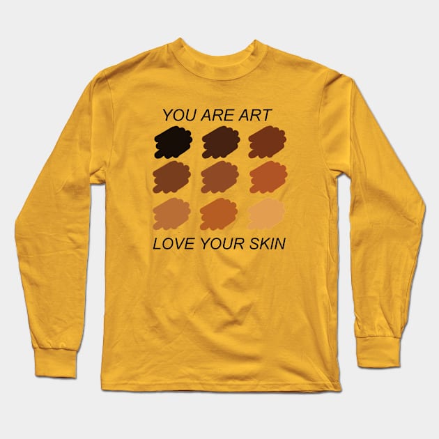 Love Your Skin Long Sleeve T-Shirt by uglykidz